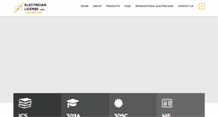 Desktop Screenshot of electricianlicense.com
